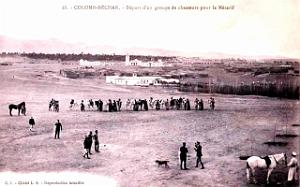 Colomb-Bechar - Depart de Chasseurs pour le Mezarif